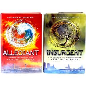 Allegiant & Insurgent by Veronica Roth - Hardcover Novels w Dust Jacket Lot of 2